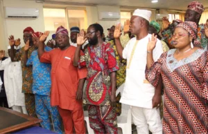 APC Chairman Adeyemo Charges New Oyo LG Party Chairmen on Loyalty, Fairness