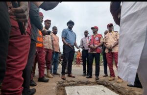 OYRTMA Replaces Stolen Manhole Cover With Concrete Along Apata Road